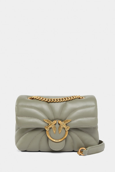 Женская сумка Pinko серо-зеленая - PNA1EXgr
