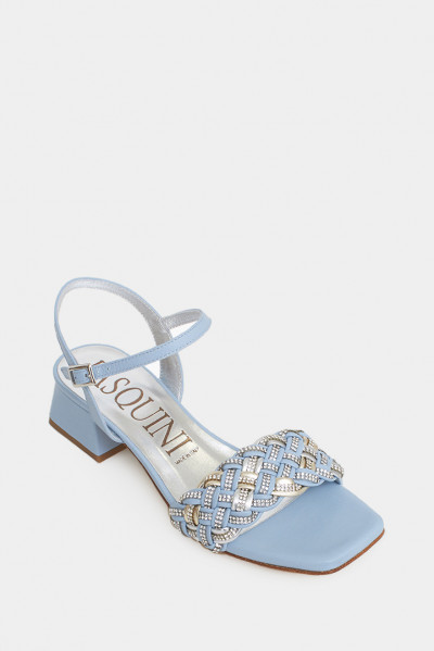 Женские босоножки Pasquini голубые - PS2382bl