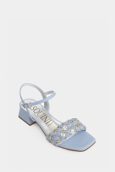 Женские босоножки Pasquini голубые - PS2382bl