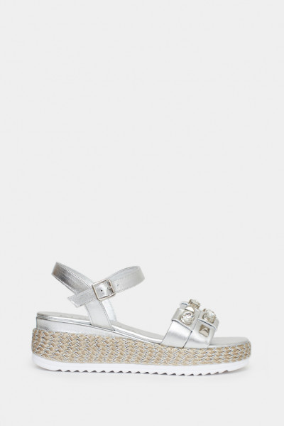 Женские босоножки Pasquini серебро - PS2437s