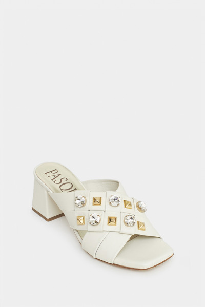 Женские мюли Pasquini молочные - PS2438sk