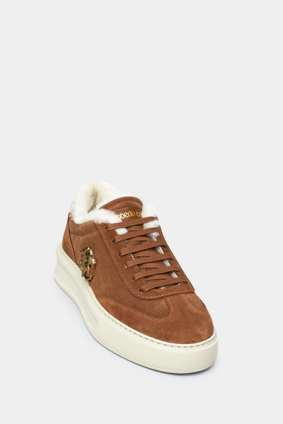 Женские кеды Roberto Cavalli рыжие - RC29611m