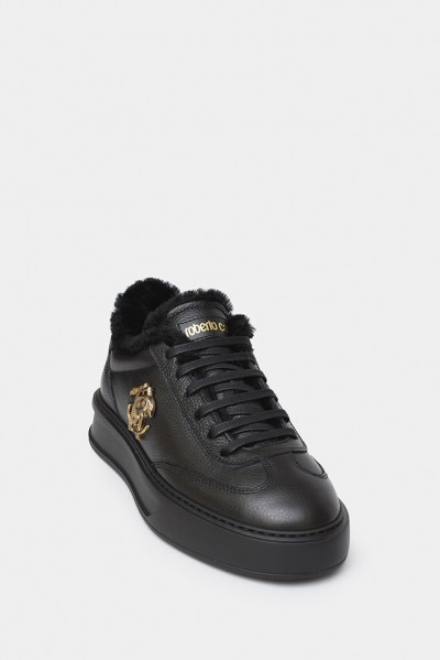 Женские кеды Roberto Cavalli черные - RC29611n	