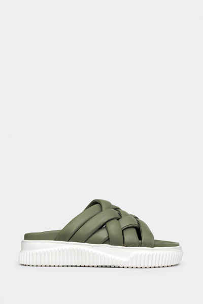 Женские шлепанцы Voile Blanche оливковые - VB3120z