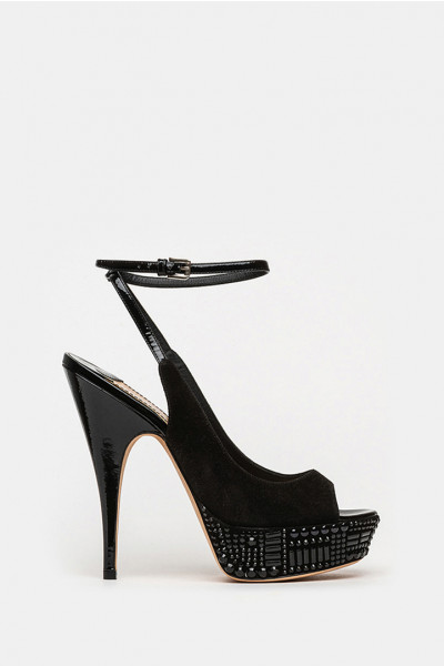 Босоножки Twice черные - 92092