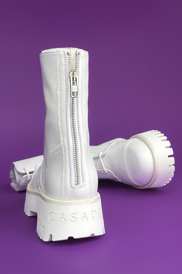 Жіночі черевики Casadei білі - 1R256w