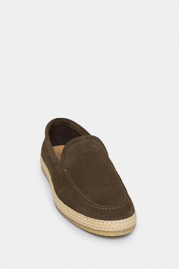Чоловічі мокасини Luca Guerrini олива - LG12965z