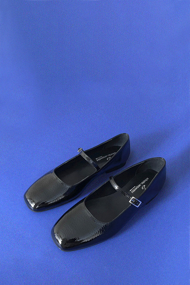 Жіночі балетки Roberto Serpentini чорні - RS2010n