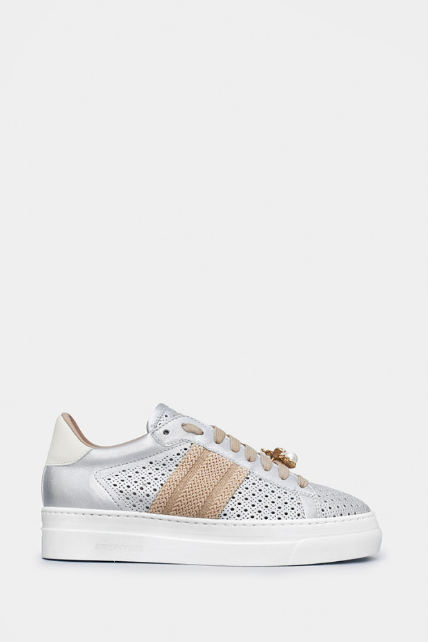 Жіночі кеди Stokton сріблясті - ST862