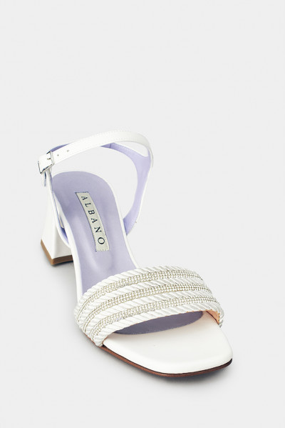 Жіночі босоніжки Albano білі - AL3214