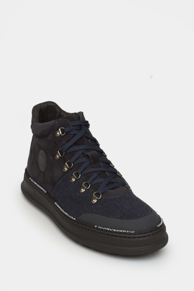 Чоловічі кеди Giampiero Nicola чорні - GN39423n