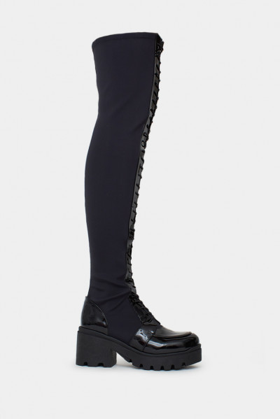 Жіночі ботфорти Genuin Vivier чорні - GV5518L