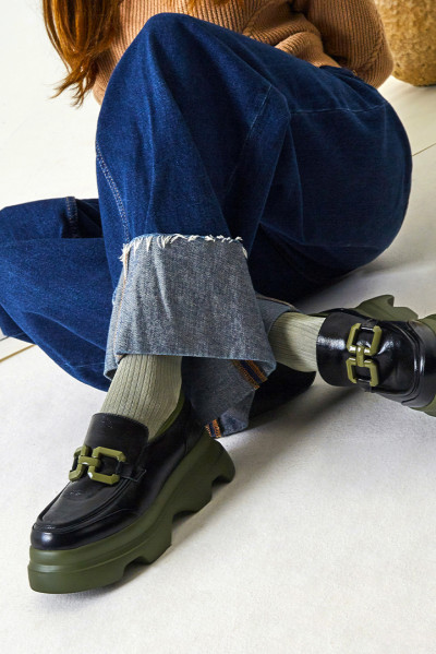 Жіночі броги Jeannot чорні - JN504n