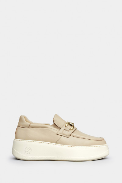 Жіночі лофери Lonvie бежеві - LV027b