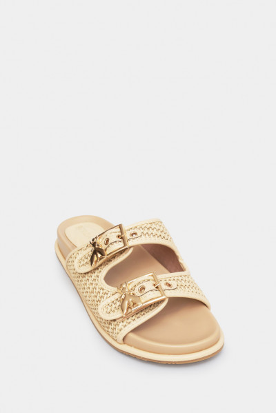 Жіночі шльопанці Patrizia Pepe бежеві - PP337b