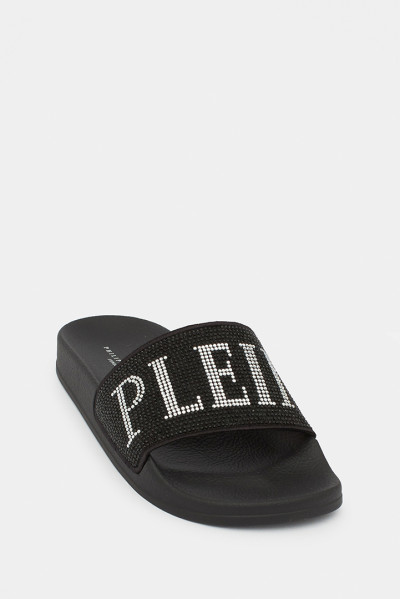 Жіночі шльопанці Philipp Plein чорні - PP74691n