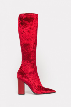 Брендовая обувь в Харькове - женские высокие красные сапоги