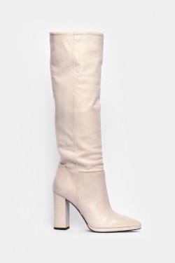 Брендовая обувь в Харькове - женские высокие белые сапоги